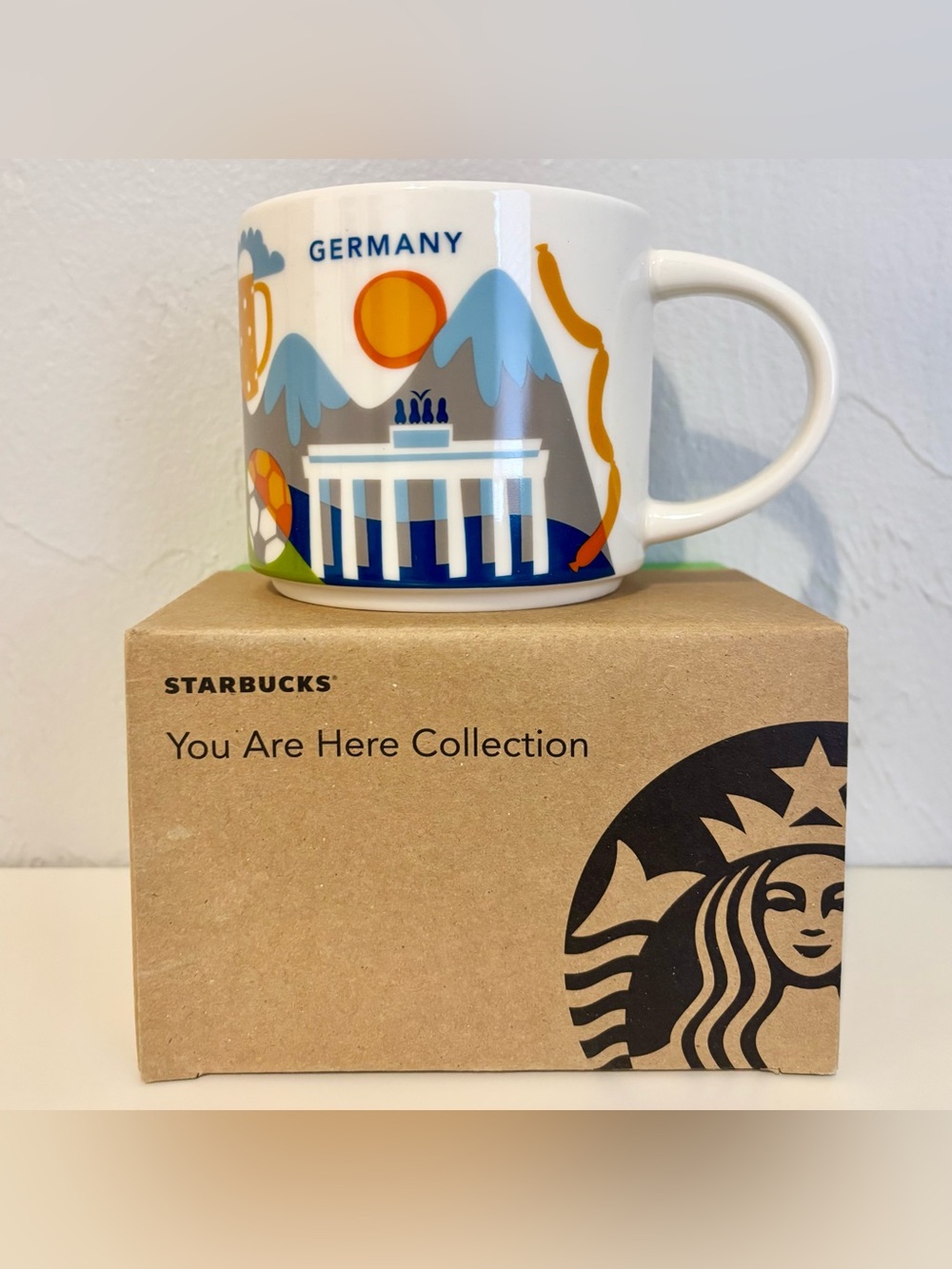 Starbucks Germany 14oz You Are Here YAH Ceramic Coffee Mug